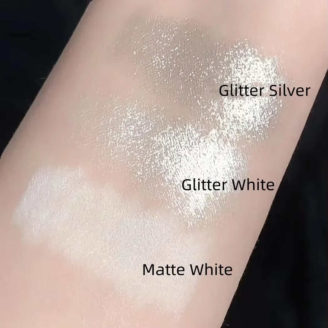 New Glitter Highlighter Pen Pearlescent Lying Silkworm Pencil Waterproof Long-Lasting Brightening Eyes Stick Silver Eye Makeup