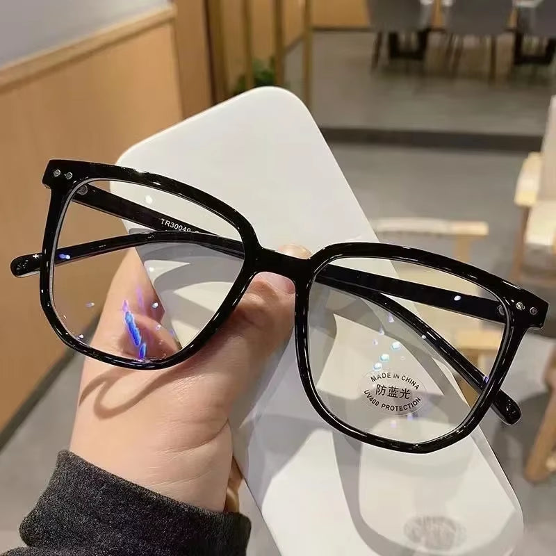 Vintage Transparent Computer Glasses Frame Women Men anti Blue Light Square Eyewear Blocking Glasses Optical Spectacle Eyeglass