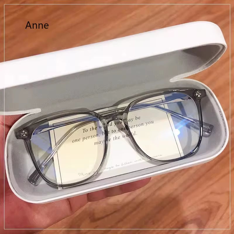 2024 New Business TR anti Blue Light Men'S Sunglasse Fashion Black Metal Square Eyeglasses Frame Computer Office Glasses Gafas