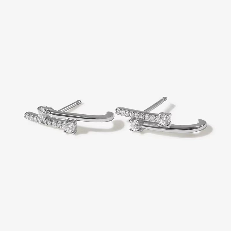 Classic Earrings for Women Zirconia Gold-Plated Ear Cuff Stud Hoop Earrings Women Party Jewelry Accessories Wholesale