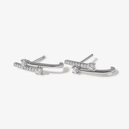 Classic Earrings for Women Zirconia Gold-Plated Ear Cuff Stud Hoop Earrings Women Party Jewelry Accessories Wholesale