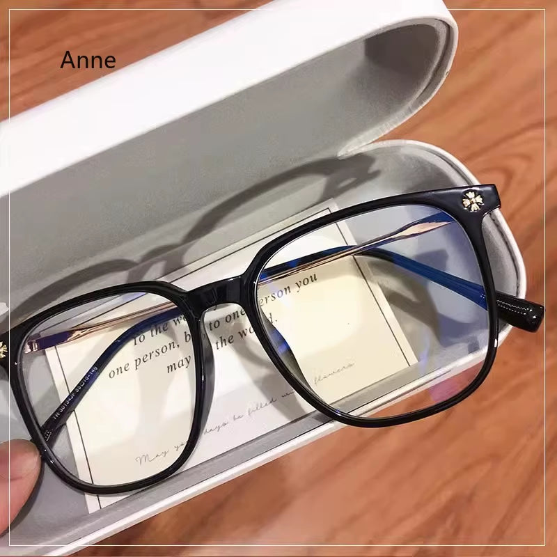 2024 New Business TR anti Blue Light Men'S Sunglasse Fashion Black Metal Square Eyeglasses Frame Computer Office Glasses Gafas