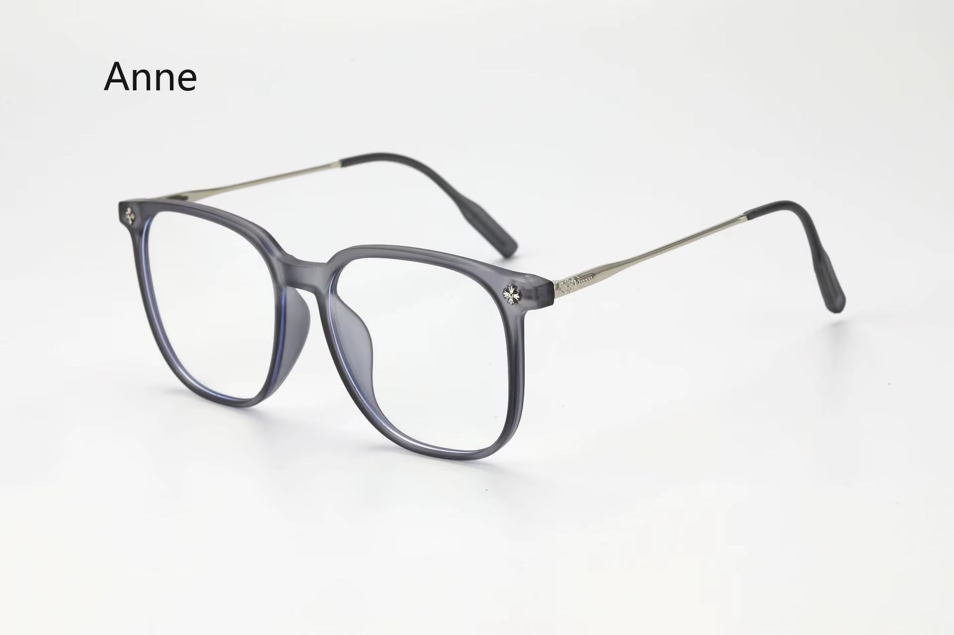 2024 New Business TR anti Blue Light Men'S Sunglasse Fashion Black Metal Square Eyeglasses Frame Computer Office Glasses Gafas